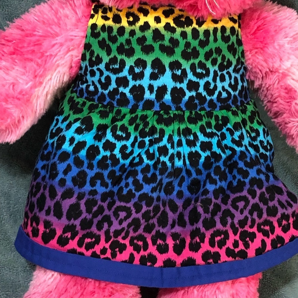 Build A Bear Workshop Pink Sassy Cat 17" Plush Stuffed Animal Splatter Paint - Picture 3 of 9
